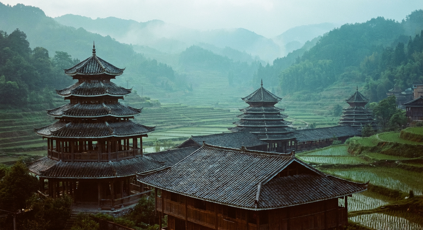贵州从江侗寨风景